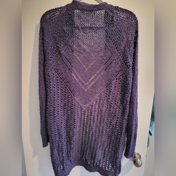 Purple Roxy Cardigan - Picture 2 of 3